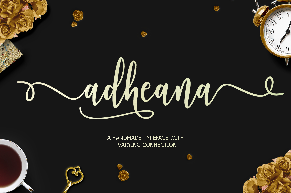 Adheana: A Hand-Brushed Typeface for Authentic Brand Identity