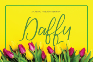 Daffy: A Charming Script Font for Editorial Design