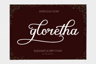 Gloretha: A Modern Script Font for Editorial Design