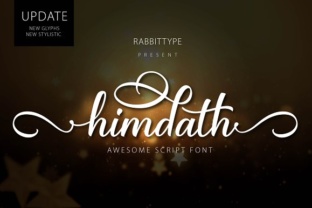Himdath Typeface: A Handwritten Script for Modern Branding