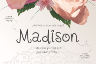 Madison Handwritten Font: A Playful Typeface for Small Business Branding