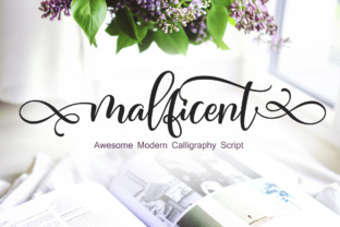 Malficent: A Fluid Script Typeface for Editorial Design