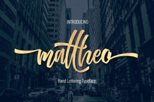 Mattheo: A Bold Script Typeface for Modern Web Design