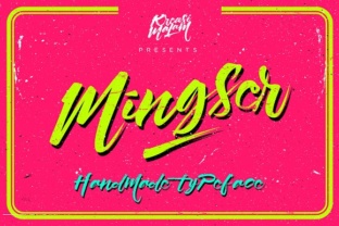 Mingser Typeface Review: A Playful Handmade Script for Brand Identity