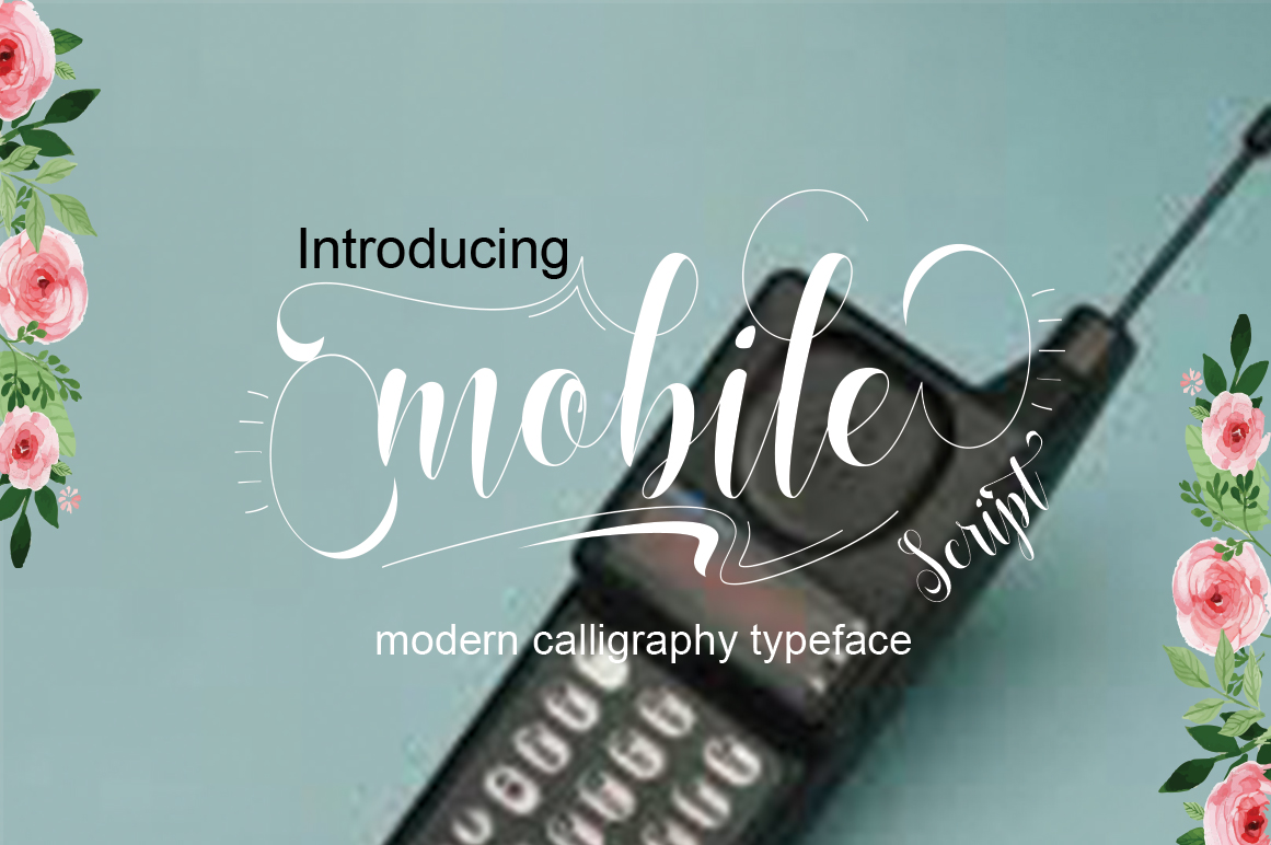 Mobile: A Handwritten Font for Modern Editorial Design