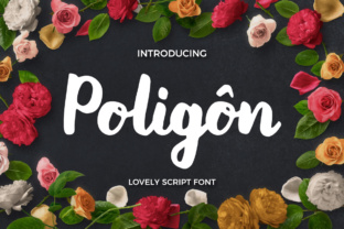 Poligon Typeface: Elevating Editorial Design with Modern Script Elegance