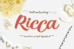 Ricca: A Fresh Handwritten Typeface for Editorial Design