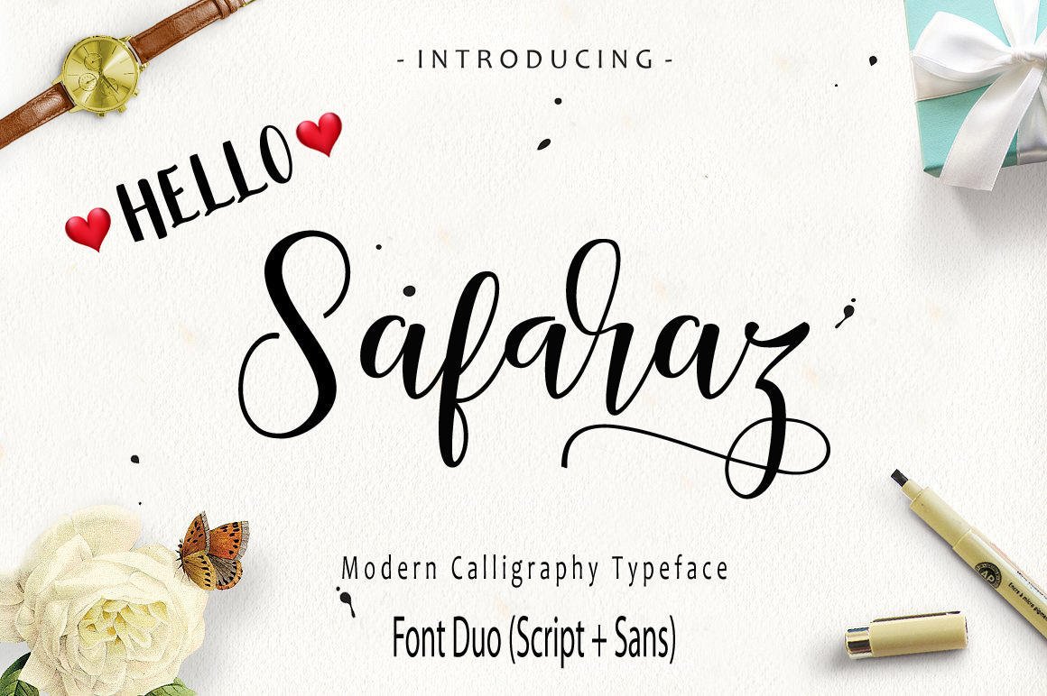 Safaraz Typeface: Elevating Campaign Visuals with Modern Script Design