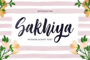Sakhiya Script: A Handwritten Typeface for Modern Editorial Design