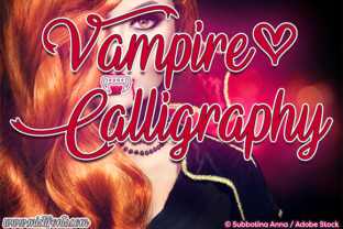 Vampire Calligraphy Font Review for Dark Aesthetic Campaigns